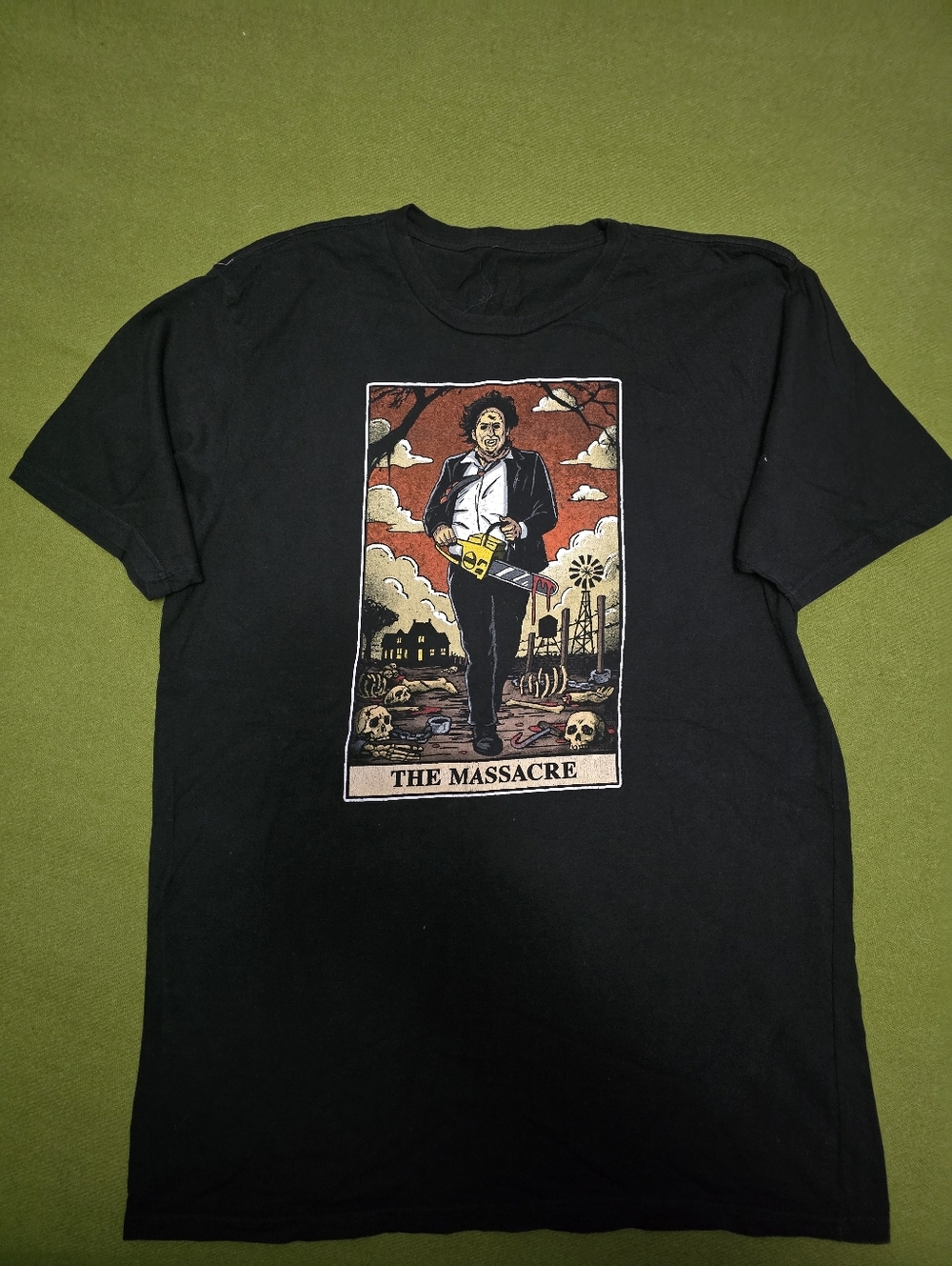 Black Graphic 'The Massacre' Short-Sleeve Men's T-Shirt